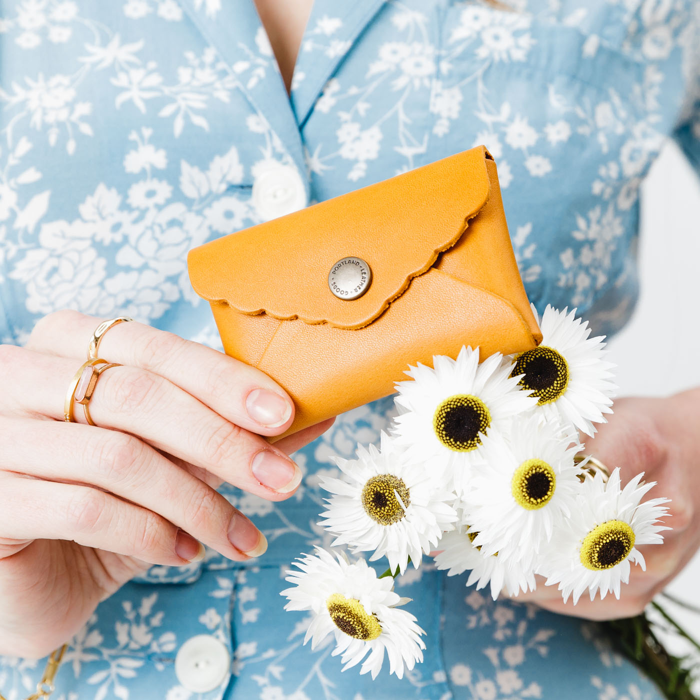 Portland Leather Goods Mini Daisy Wallet