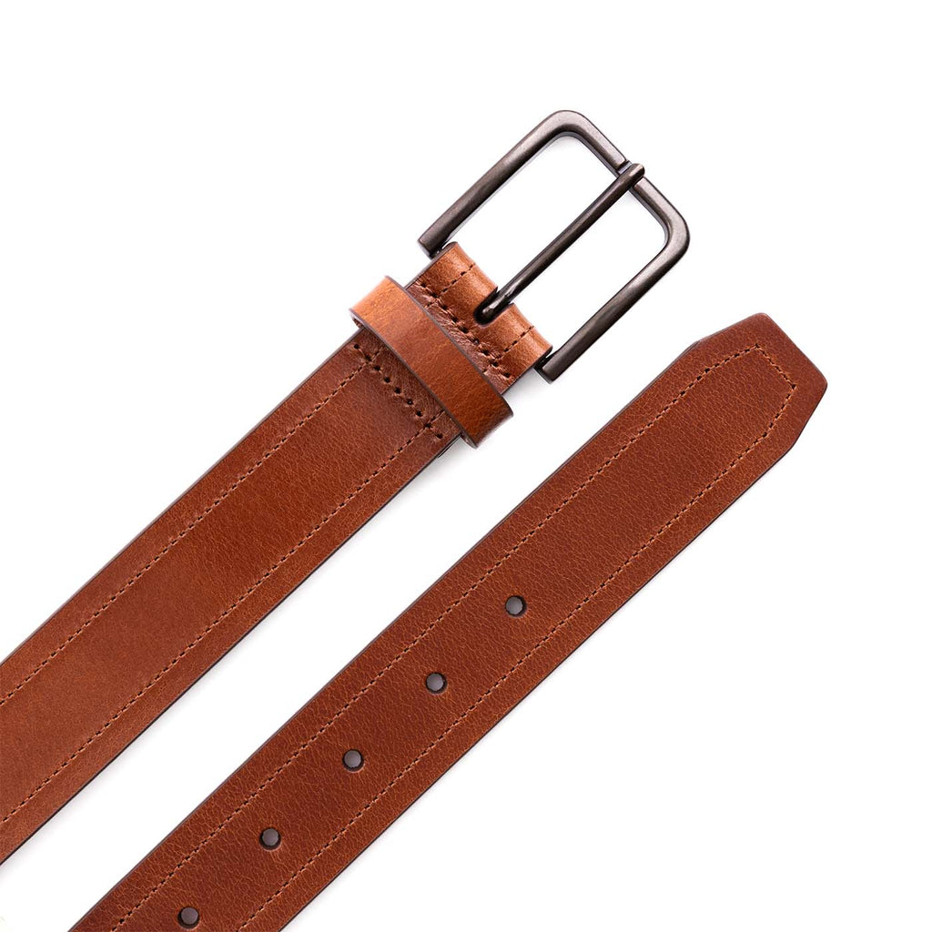 Portland Leather Goods Men's Top Stitch Leather Belt