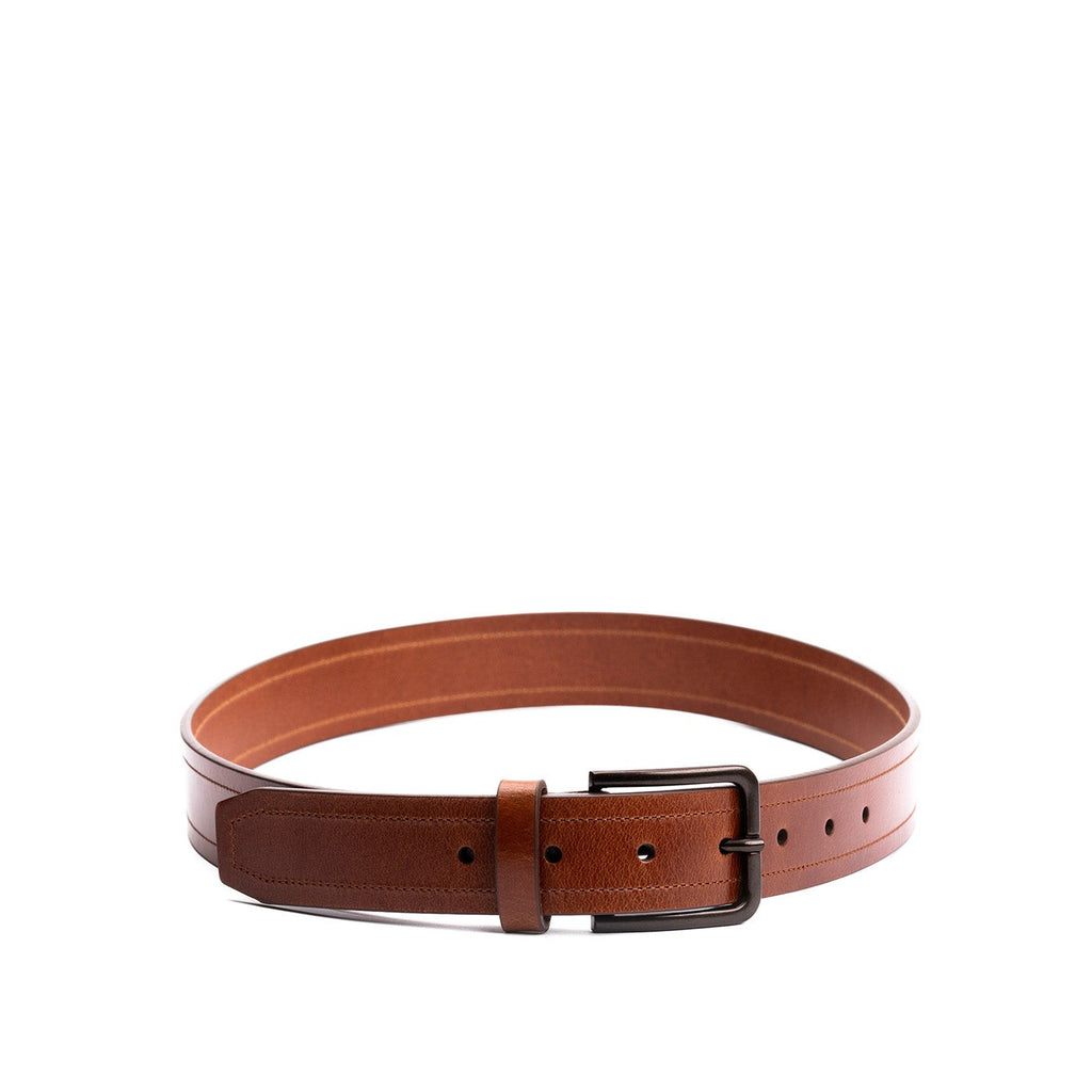 Portland Leather Goods Men's Top Stitch Leather Belt