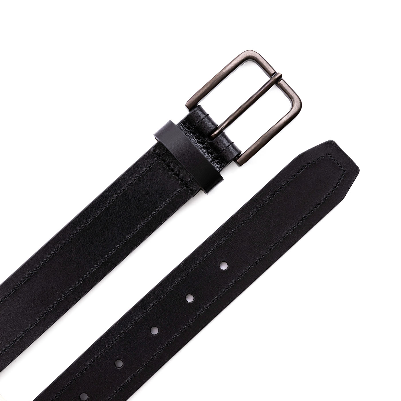 Portland Leather Goods Men's Top Stitch Leather Belt