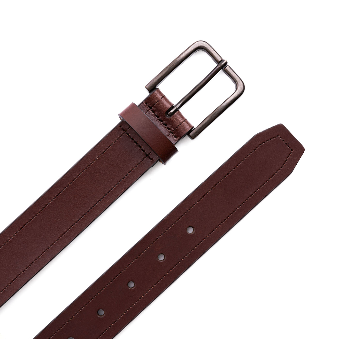 Portland Leather Goods Men's Top Stitch Leather Belt