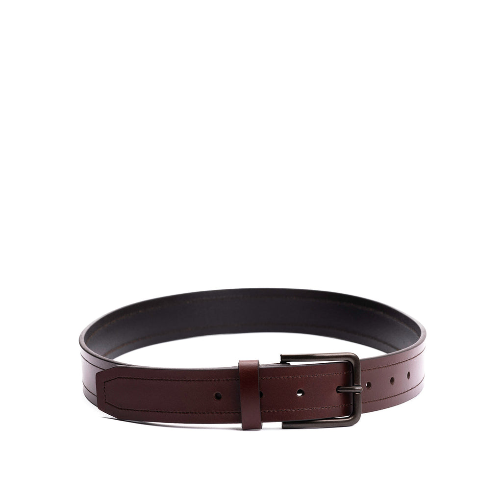 Portland Leather Goods Men's Top Stitch Leather Belt