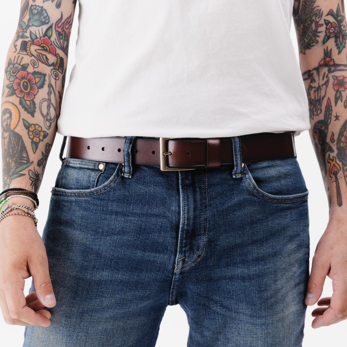 Portland Leather Goods Men's True North Leather Belt