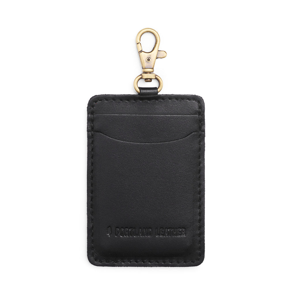 Portland Leather Goods Vertical Lanyard Card Holder