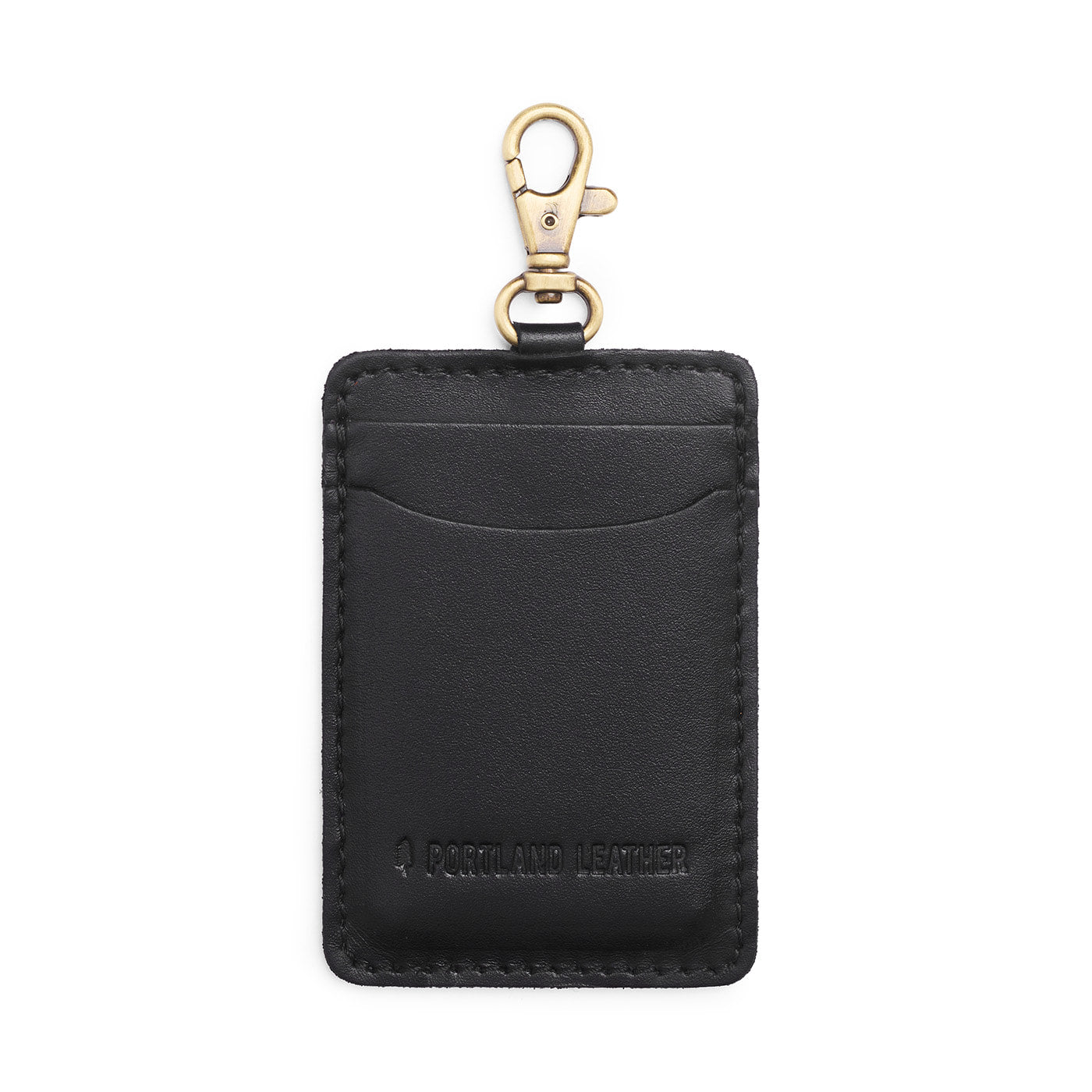 Portland Leather Goods Vertical Lanyard Card Holder