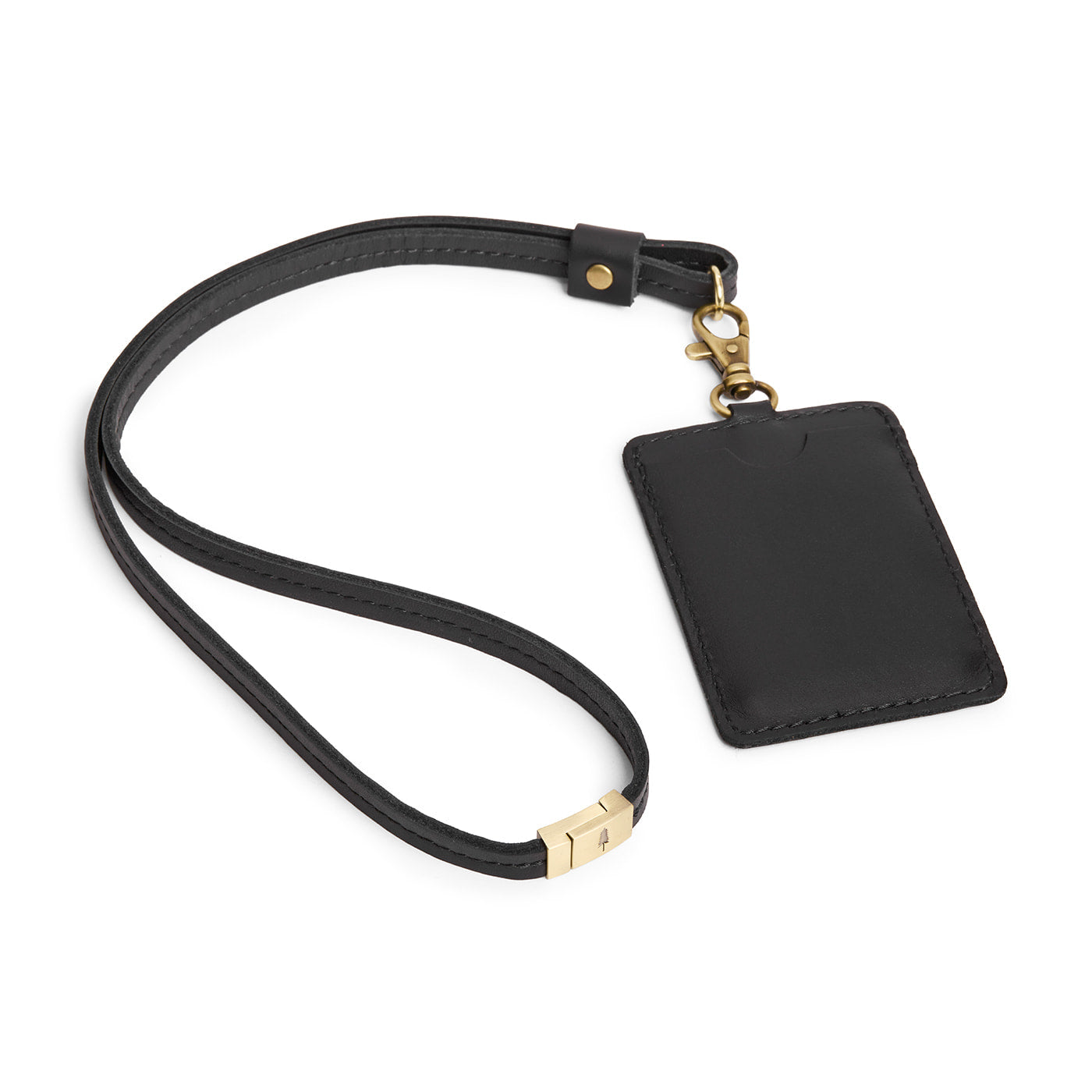 Portland Leather Goods Vertical Lanyard Card Holder