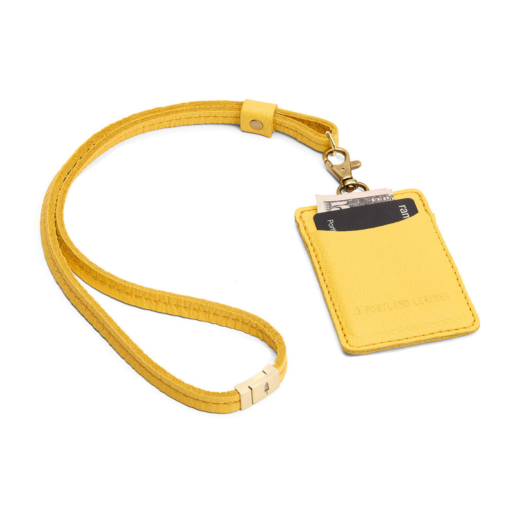 Portland Leather Goods Vertical Lanyard Card Holder