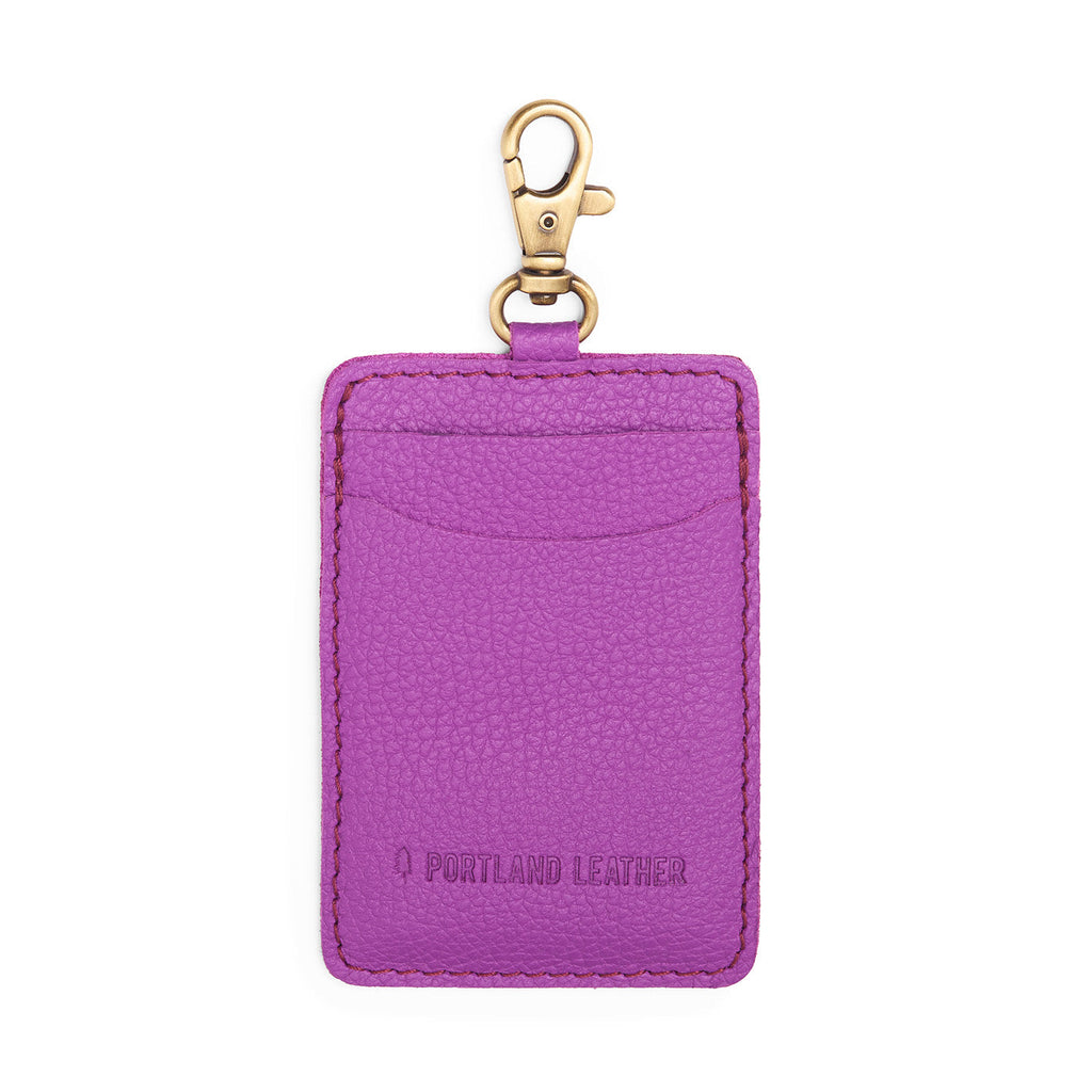 Portland Leather Goods Vertical Lanyard Card Holder