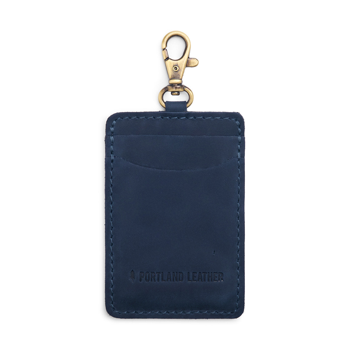 Portland Leather Goods Vertical Lanyard Card Holder
