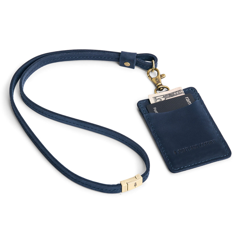 Portland Leather Goods Vertical Lanyard Card Holder