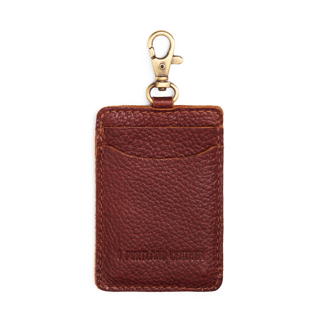 Portland Leather Goods Vertical Lanyard Card Holder