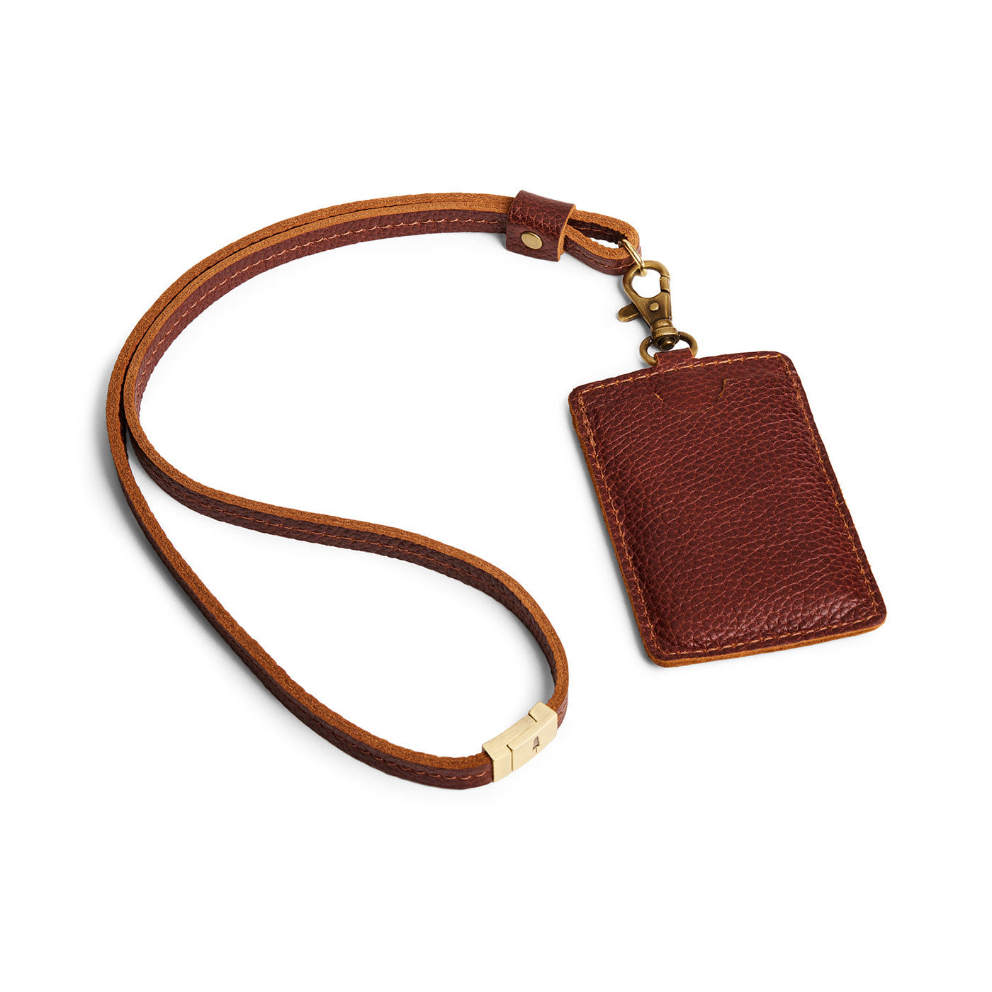 Portland Leather Goods Vertical Lanyard Card Holder