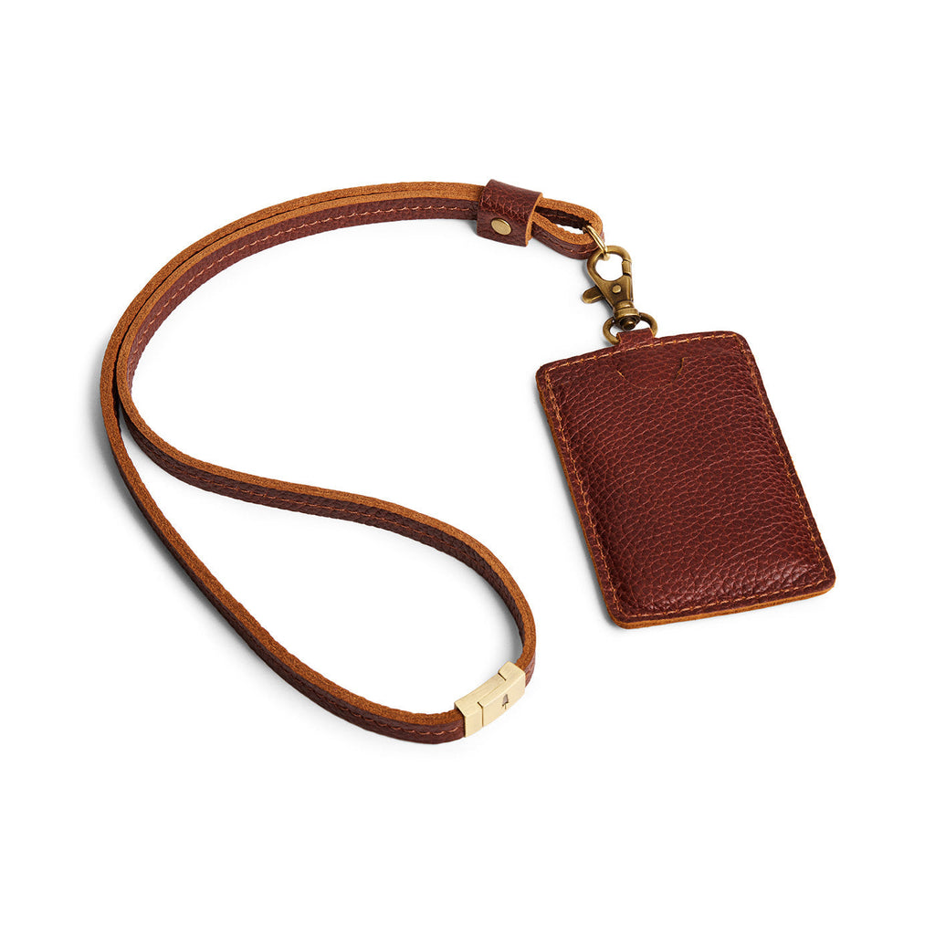 Portland Leather Goods Vertical Lanyard Card Holder