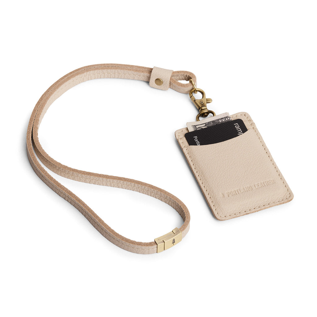 Portland Leather Goods Vertical Lanyard Card Holder