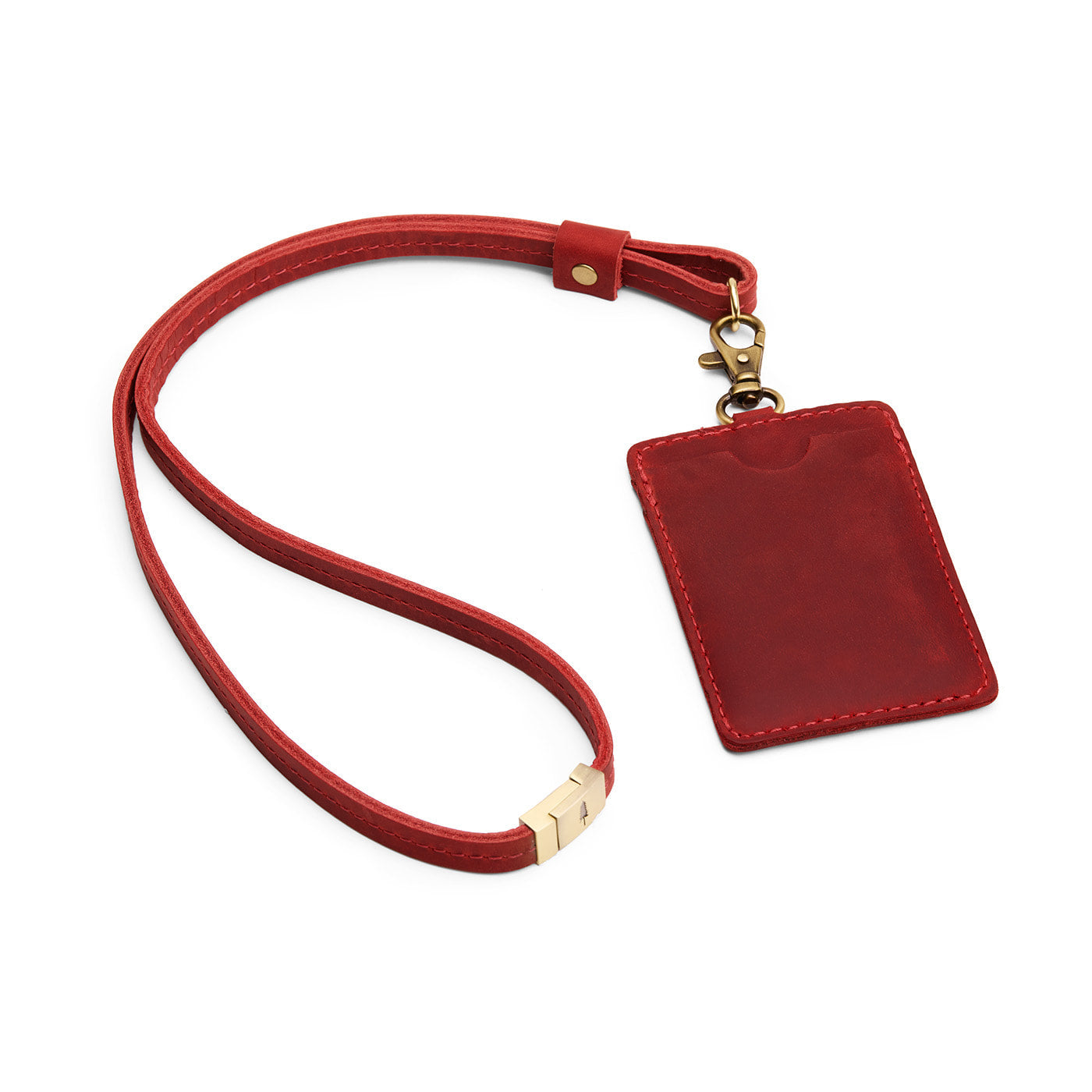 Portland Leather Goods Vertical Lanyard Card Holder