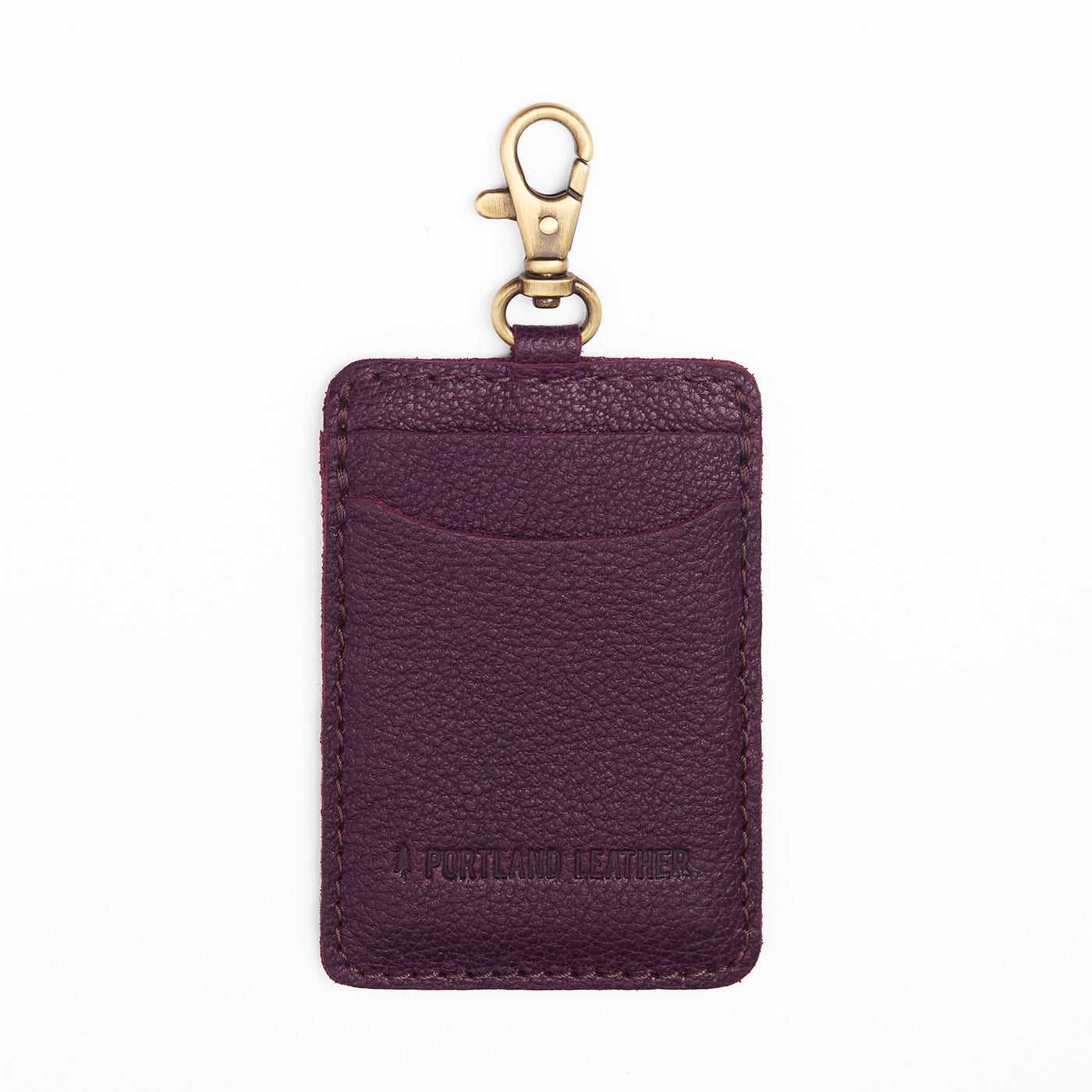 Portland Leather Goods Vertical Lanyard Card Holder