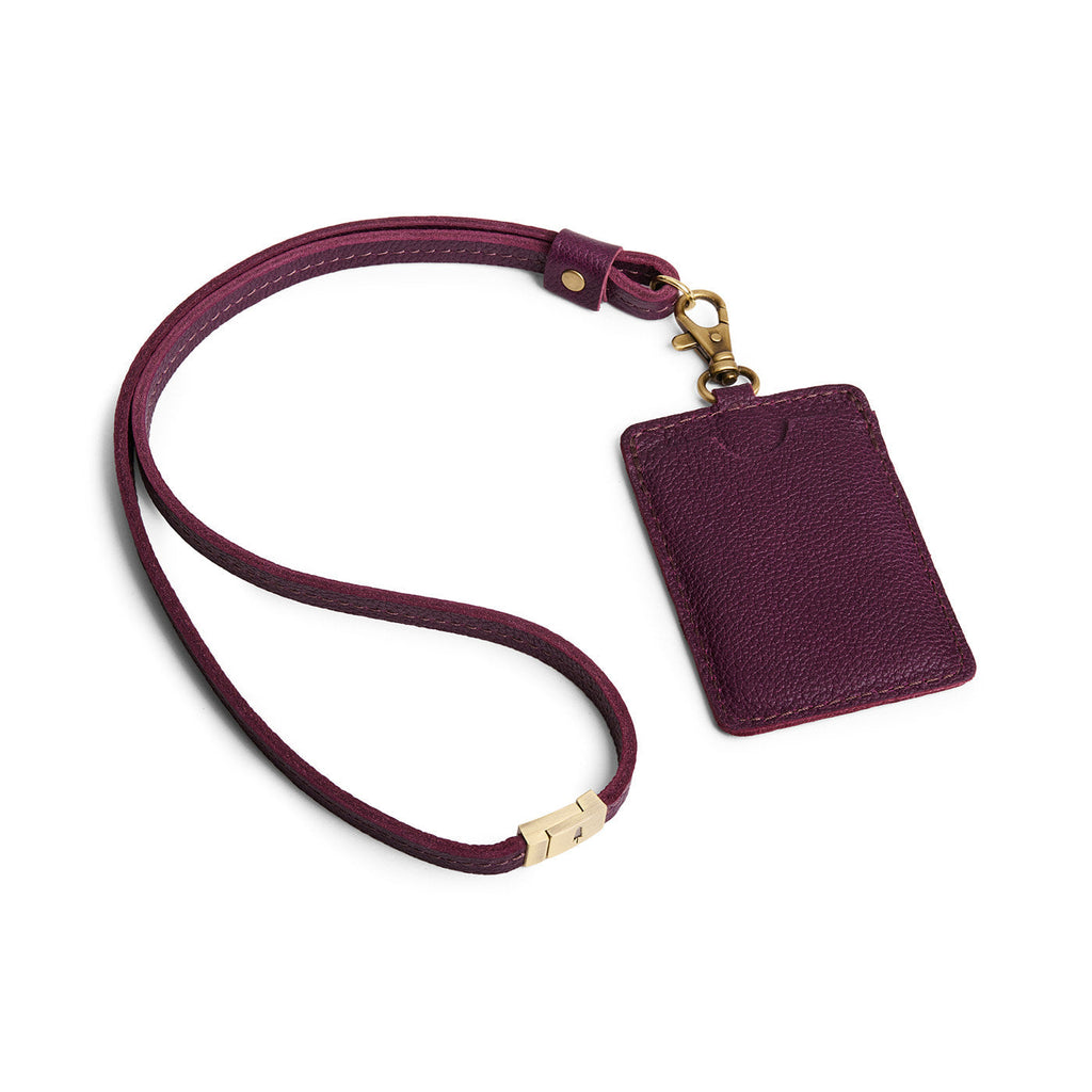 Portland Leather Goods Vertical Lanyard Card Holder