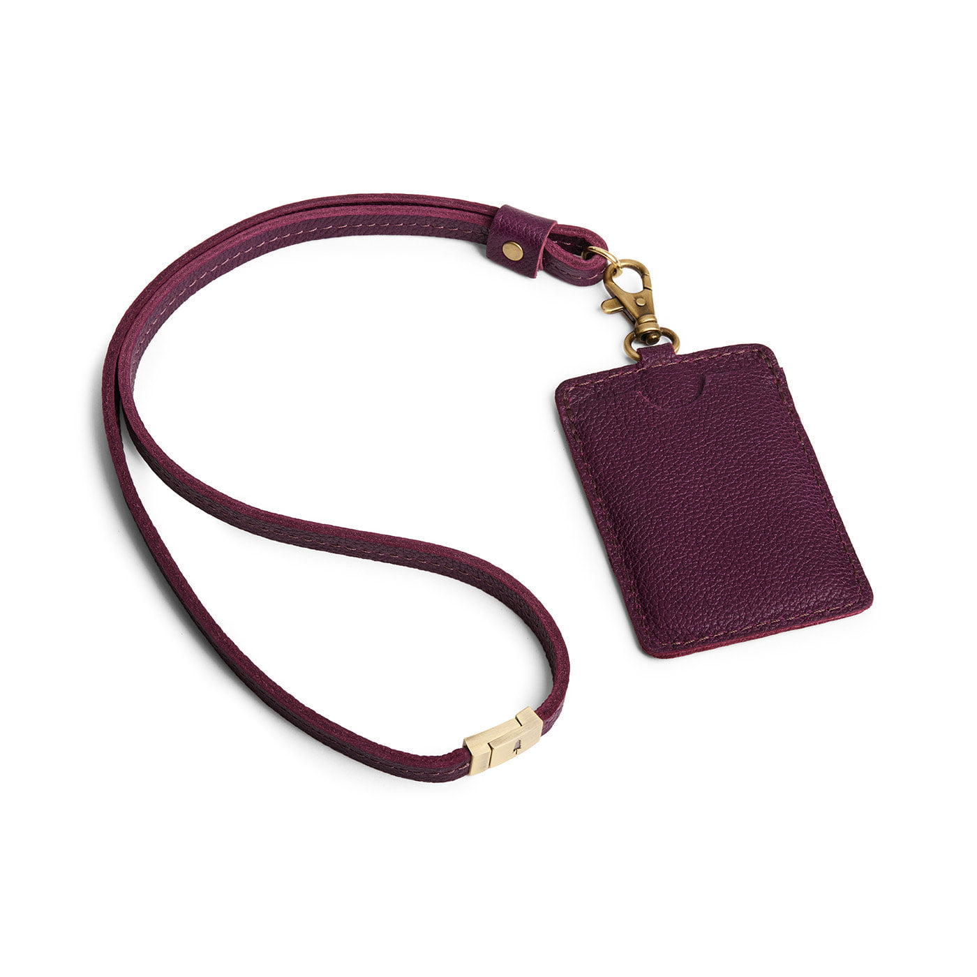 Portland Leather Goods Vertical Lanyard Card Holder
