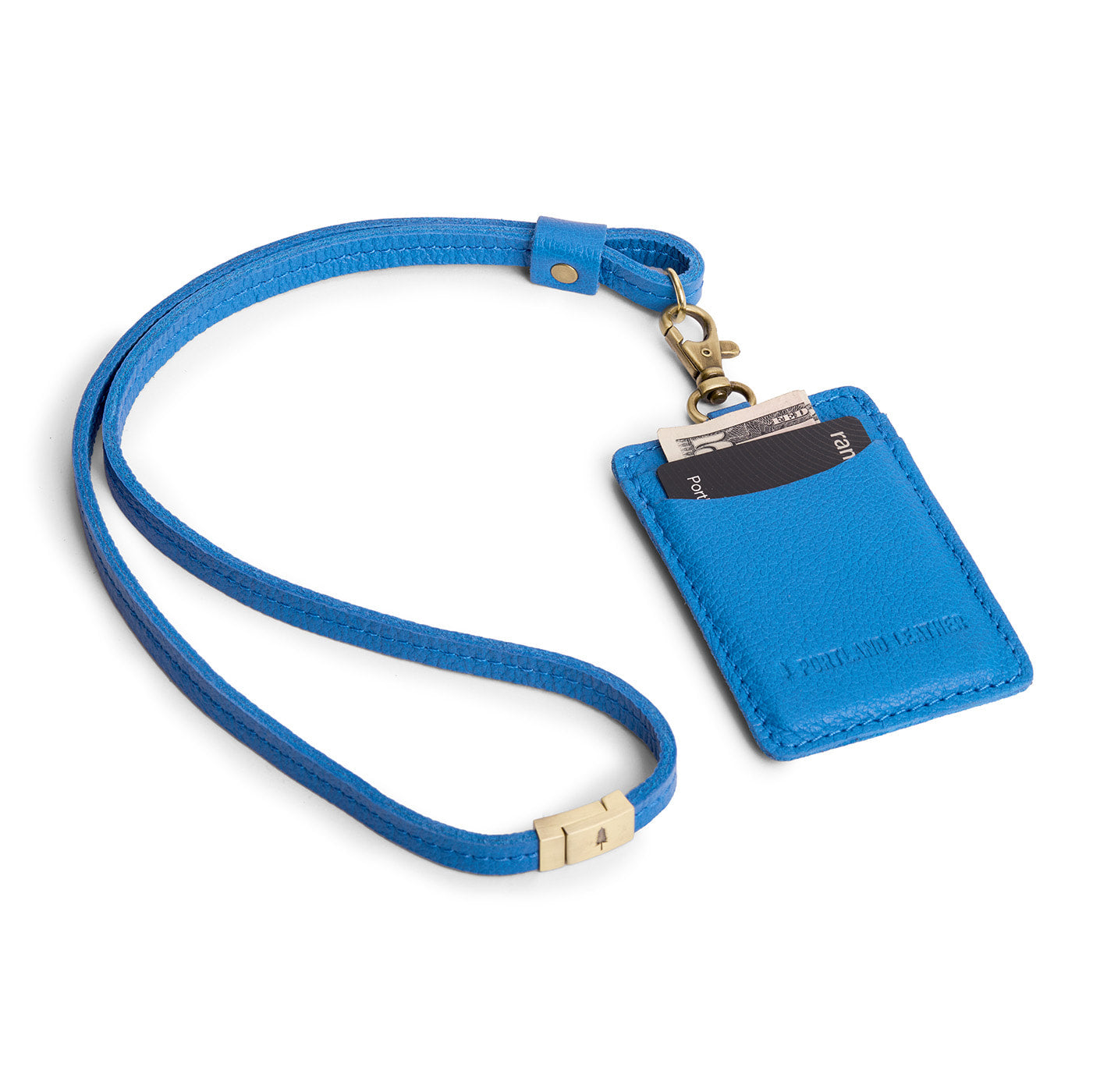 Portland Leather Goods Vertical Lanyard Card Holder
