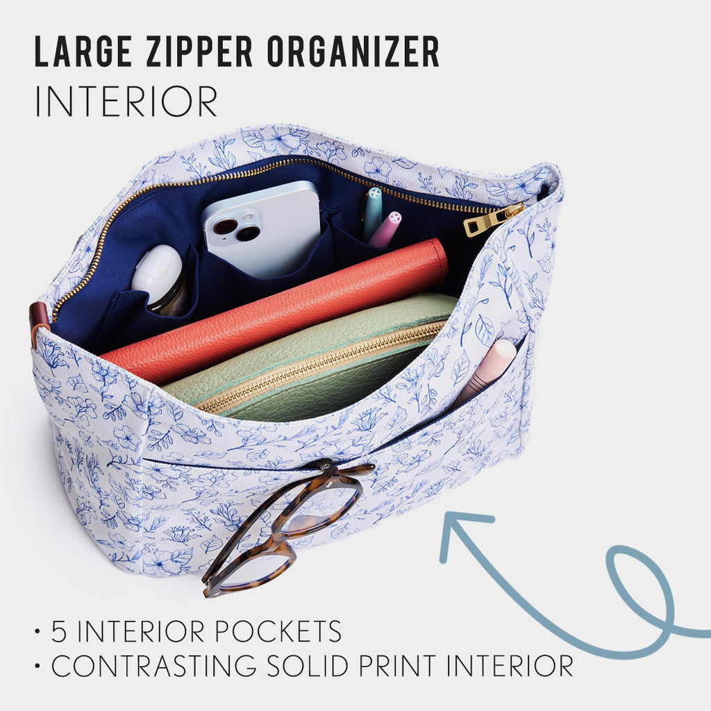 Portland Leather Goods Printed Canvas Purse Organizer