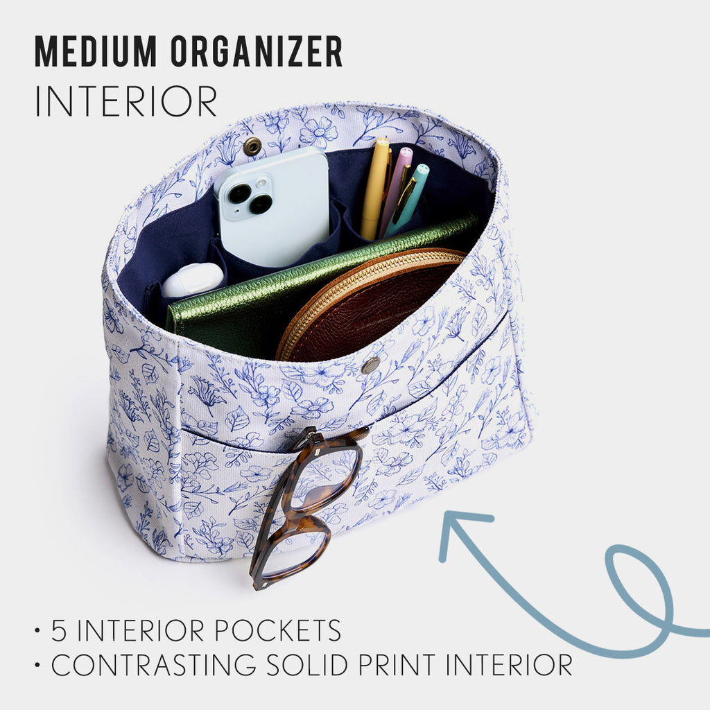 Portland Leather Goods Printed Canvas Purse Organizer