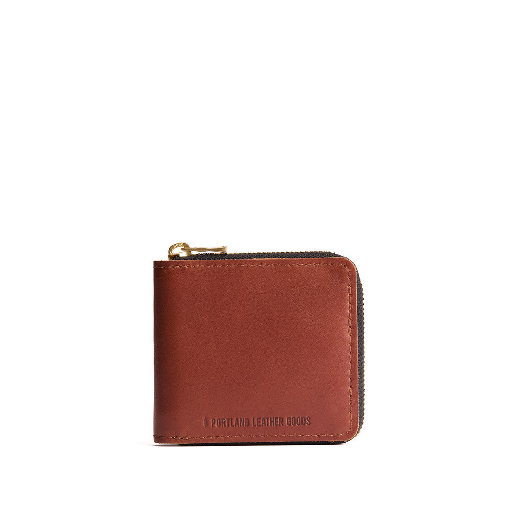 Portland Leather Goods Small Zipper Bifold Wallet