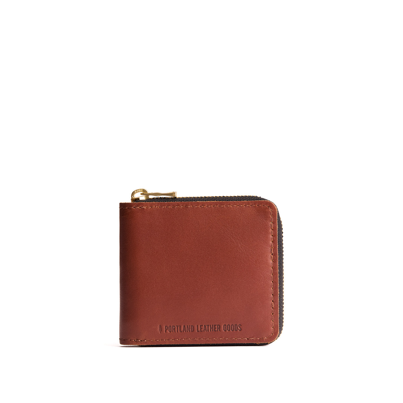 Portland Leather Goods Small Zipper Bifold Wallet