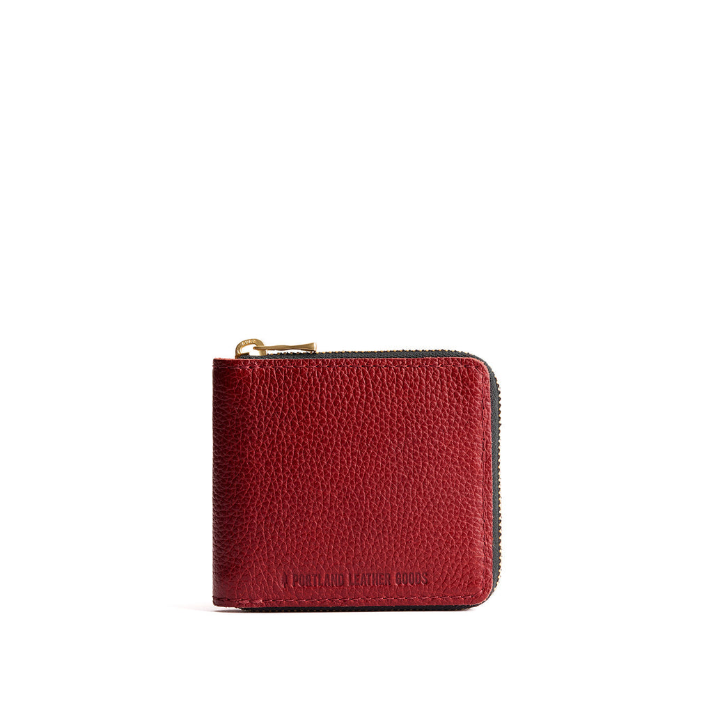 Portland Leather Goods Small Zipper Bifold Wallet