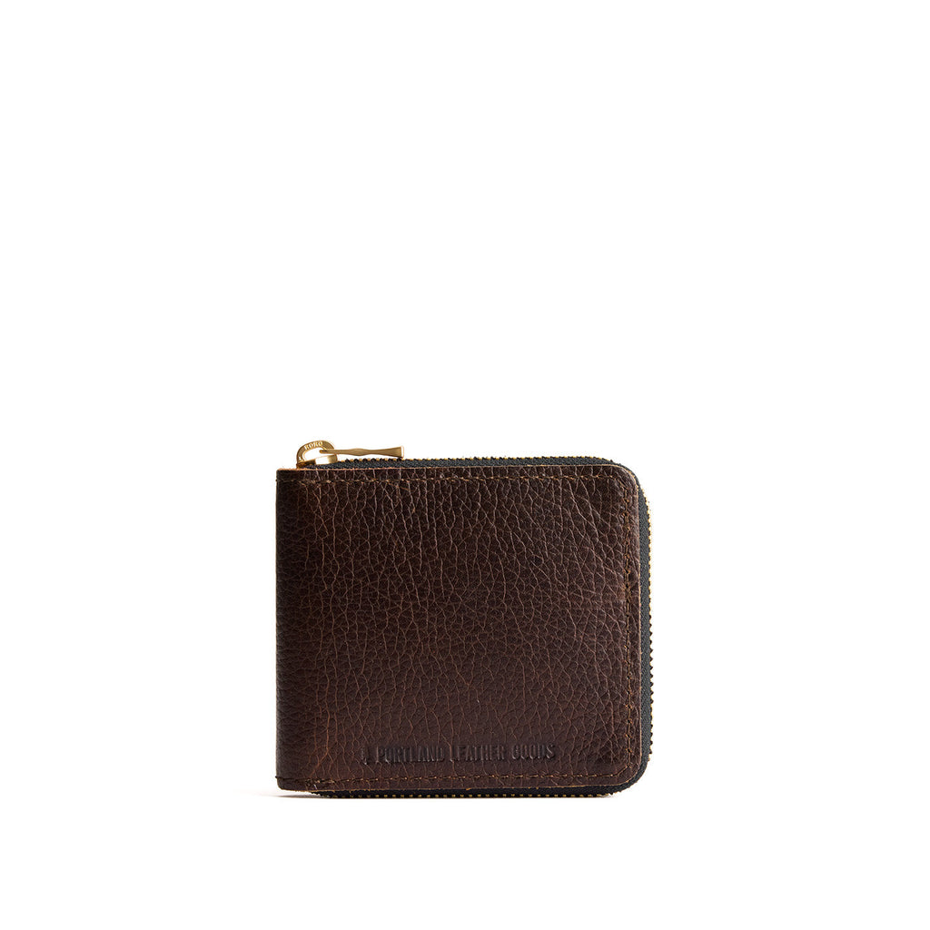 Portland Leather Goods Small Zipper Bifold Wallet